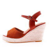 Ebay Fashion Mary Treasure Fish Mouth Slope Sandals Round Head Waterproof Table Rope Heel Sandals Woman HZ0115