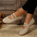 Flat-Soled Single Shoes Women's New Large-Size Round-Head Cover In Autumn 2025 HZ0115