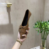 Sharp-Headed Little Shoes Women 2025 New Spring Fine Heel Low Heel Single Shoes French Fashion Kita And Mary Jane Women's Shoes HZ0115