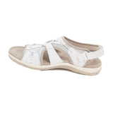 Thick-Soled Sandals Summer Beach Shoes Women's Round Head Breathable Casual Sandals Large Flat Beach Sandals HZ0115