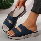 2025 New Summer Thick-Soled Slippers Women's Shoes Thick Soles With Casual Slippers Outside Wearing Cold Slippers HZ0115