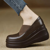 Comfortable Thick-Sed Pine Soles Of The Lefu Shoes 2025 New Spring And Autumn Heel Shoes Women Thin High Heels Single Shoes HZ0115
