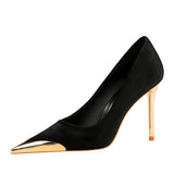Ocean With Fine Heel Fashion Shoes 2025 Waterproof Top Single Shoes Summer Bag Head Shallow Anti-Slip Shoes HZ0115