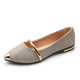 2025 Summer Korean Version Of The New Women's Shoes Tip Flat Shoes Shallow Single Shoes HZ0115