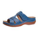 Large-Size Women's Slippers In The Summer Of 2025 New Slope And Flat Bottom With The Toe 35 -44 Yards Women's Slippers HZ0115