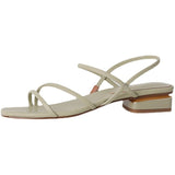 2025 Summer New Retro French Style With Roman Shoes With Low-Heeled Sandals Female Superfiber HZ0115