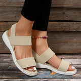 Fish-Billed Sandals Women 2025 New Summer Fairy Wind Casual Fashion Flat-Bottomed Beach Word Flat-Bottomed Sandals HZ0115
