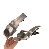 New Chinese Slope And Cool Slippers Women 2025 Summer New Fairy Style Design Sense Hedley Slippers HZ0115