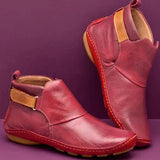 New Large-Size Women's Boots 2025 Autumn And Winter Short-Clinic Velo Sticker Women's Boots Low And Martin Boots HZ0115