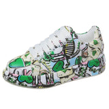 Color Old Dad Shoes Women Tide Summer Autumn New Print Graffiti Large Size Casual Single Shoes Women HZ0115