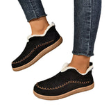 In The Winter Of 2025, The New Women's Warm Cotton Shoes Are Warm And Cotton Shoes Are Pure Color And Velvet And Thicken To Keep Warm. HZ0115