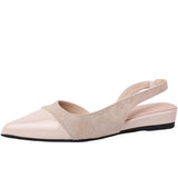 Temperament French Small Fragrant Wind Spliced Point-In-Point Single Shoes Spring And Summer New Design Sense Heightening Baotou Sandals Fairy Shoes HZ0115