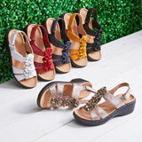 2025 Summer Slippers New Lightweight Fashion Large-Size Sandals And Fish Mouth Flowers Leisure Comfortable Sandals HZ0115