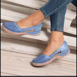 2025 Women's Summer Sandals Bag Head Hollow Large Flat-Soled Sandals Hollow Sandals Hollow Breathable Women's Shoes HZ0115