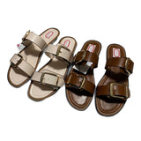 ZA Home 2025 New Spanish Trend Women's Shoes Indoors And Outdoors Wearing Cold Slippers Word Beach Shoes Trend HZ0115