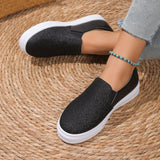 Casual Single-Shoe Women 2025 Summer New Large-Size Round Head Tight-Set Lefu Shoes Flat-Soled Women's Shoes HZ0115