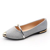 2025 Summer Korean Version Of The New Women's Shoes Tip Flat Shoes Shallow Single Shoes HZ0115