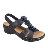 2025 Summer Women's Sandals New Hollow Slopes And Fish Mouth Flowers Casual Comfortable Sandals Women's Large Size Shoes HZ0115