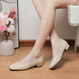 Fashion Single Shoes Women's Low-Heeled Comfortable Elegant Commuting Single Shoes Small Square Root High Heel Korean Version Of Simple Women's Shoes Size 41 HZ0115