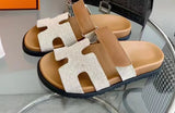 2025 Summer New Thick Bottom Cool Slippers Large-Size Magic Sticker Outside Wearing Casual Women's Shoes HZ0115