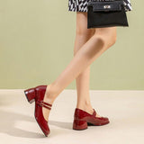 French High-Heeled Mary Treasure Shoes 2025 Spring And Summer New Retro Thick Heel JK Single Shoes Fairy Fashion High Heels HZ0115