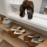 2025 Summer New Fashion One-×Ös Slipper Women Wear Thick Bottom To Increase The Leisure Cold Slippers HZ0115