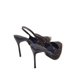 Large-Size Women's Shoes 41-42 Metal Iron-Headed Leopard Print Fine Tip High Heels Women's Niche Design Light-Mouthed Sandals HZ0115