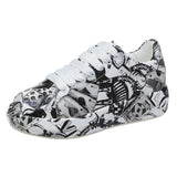 Color Old Dad Shoes Women Tide Summer Autumn New Print Graffiti Large Size Casual Single Shoes Women HZ0115