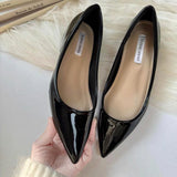 Naked Flat Shoes Women 2025 Spring And Autumn New High-End Commuting Fashion Single Shoes French Light Tip Low Heels HZ0115