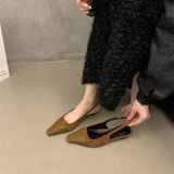Vintage French Bag Head Sandals Spring Summer Flat Bottom Cool Drag Black Shoes Small Scented Women's Shoes Korean Version Of The Design Sense Single Shoes HZ0115