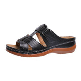Large-Size Women's Slippers In The Summer Of 2025 New Slope And Flat Bottom With The Toe 35 -44 Yards Women's Slippers HZ0115
