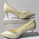 French Fashion High Heels 2025 Summer New Sexy Thin Hedley Diamond Chain Side Of The Side Of The Women Wearing A Single Shoe HZ0115