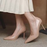 2025 Summer New Simple French Nude Pointed Flat Shoes Soft Soles Shoes Commuting Single Shoes HZ0115