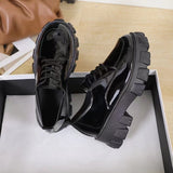 Lace Small Leather Shoes Women 2025 British Wind Students Retro Thick-Soled Single Shoes Small Pine Shoes Women Mary Cherish Shoes HZ0115