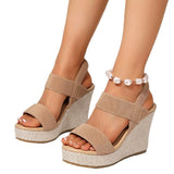 New 2025 Summer Fish Mouth Fashion Thick Soles Tight Feet Comfortable Large Size Sandals Women HZ0115