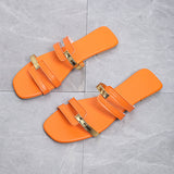 New Ladies Flat-Bottomed Slippers With Casual Fashion Summer Beach Casual Shoes HZ0115