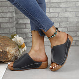 2025 Spring And Summer New Cool Drag Women Wear Women's Shoes Comfortable Slope And Thick-Bottomed Slippers Women HZ0115