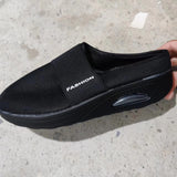 2025 Summer Large-Size Lazy One Foot Pedaled Net Thick Bottom Slippers Women Slope And Slippers Women HZ0115