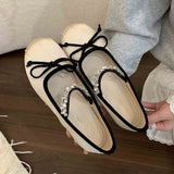 Inner Height Raised Small Silk Satin Single Shoes Women 2025 New Spring And Autumn French Retro Ballet Style Thick-Soled Mary Treasure Shoes HZ0115