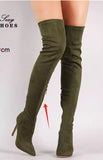 Over-Knee Boots High Heel Side Zipper Female Boots Wish Female Boots HZ0115