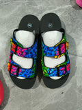 2025 Thick Bottom Slippers Women Women Women Slippers Large Belt Buckle Soft Base Color Slippers Women HZ0115