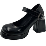 Mary Jane Women's Shoes Thick Heel Waterproof Table Thick Soles To Increase The Temperament Of The Hot Girl Style Single Shoes Women's Shoes HZ0115
