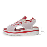 Large-Size 2025 Summer New Leisure Flying Hollow Fish Mouth Beach Women's Sports Sandals HZ0115