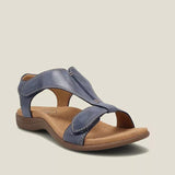 2025 Summer New Large-Size Casual Women's Sandals Flat-Soled Thick-Soled Magic Stick Casual Beach Sandals HZ0115