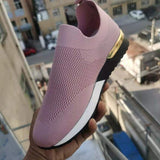 Wish Flying Socks Sports Single Shoes Elastic Large Size Women's Shoes Breathable Sports Single Shoe Size HZ0115