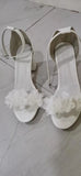 Summer New Flower Buckle With Thick Heel Large Size Women's Sandals Dress Shoes HZ0115