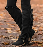 Xiyin New 2025 Winter New Coarse And Large-Size Long-Twin Esossel Boots Women's Boots HZ0115