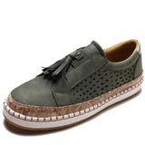 2025 Ms. Casual Flat-Soled Single-Shoe Large-Size Round Head Pedaled Shoes Tuxedry Single Shoes HZ0115