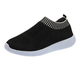 New Hot Flying Weaving Lightweight Sports Casual Shoes Round Head Fashion Size 43 Women's Single Shoes HZ0115