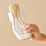 Fairy Breeze Transparent Sandals Girl Small Man Not Tired Feet High Heels On The Stingy Feeling Crystal Cool Slippers Outside Wearing Large Shoes HZ0115